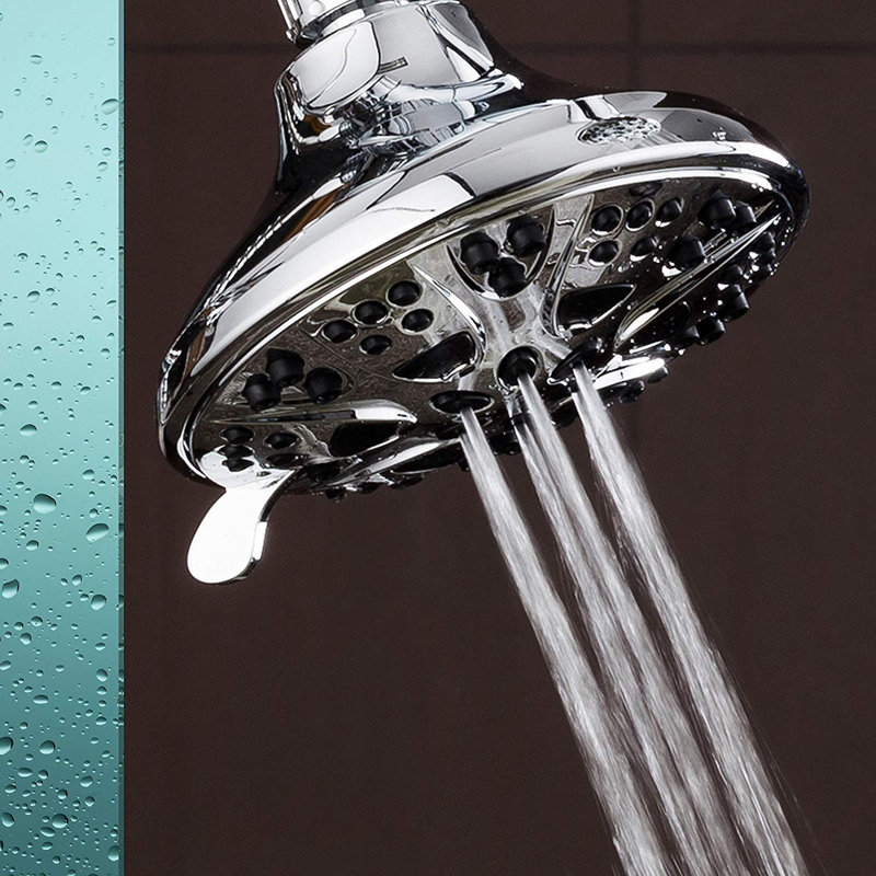 AQDE High Pressure Large Multi Function Adjustable Shower Head Wayfair